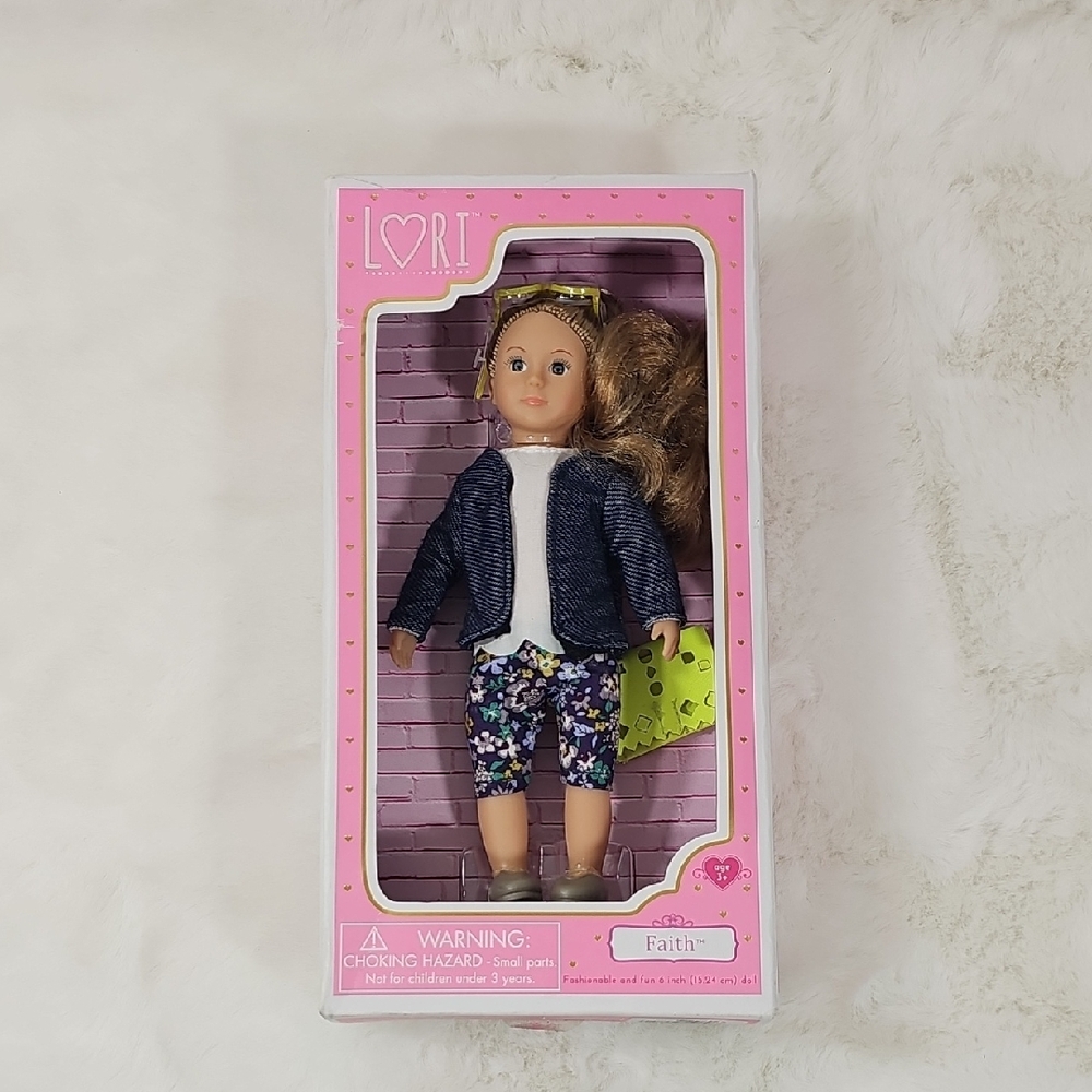 Lori Doll Faith with Floral Outfit 6 inches